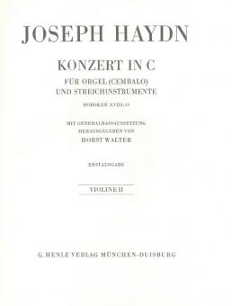 Concerto C major Hob. XVIII:10 (First Edition) 