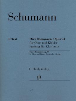 Three Romances for Oboe and Piano Op. 94 