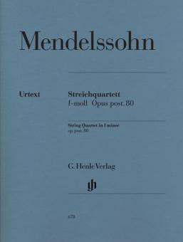 String Quartet in f minor Op. post. 80 