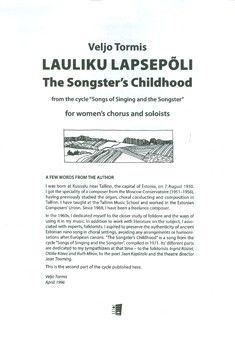 The Songster's Childhood 