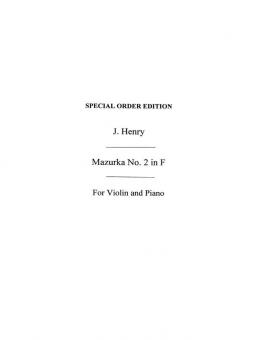 Mazurka No. 2 In F 