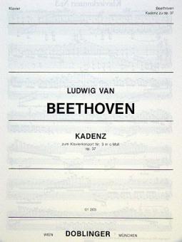 Originalkadenzen zu den Klavierkonzerten: Nr. 3 c-moll op. 37 
