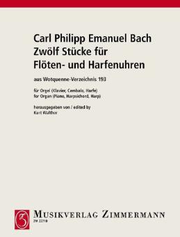 Zwölf Stücke für Flöten- und Harfenuhren Standard