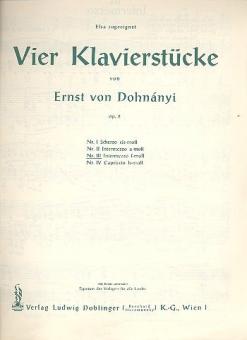 4 Klavierstücke 