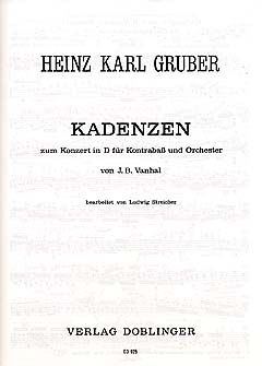 Kadenzen zu Kontrabasskonzerten 2 