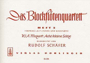 Das Blockflötenquartett 5: 8 kleine Sätze 