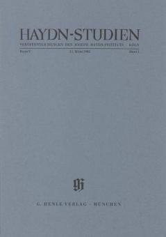 Haydn Studies Vol. 5 No. 1 