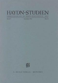 Haydn Studies Vol. 5 No. 3 