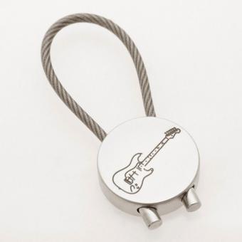 Schlüsselanhänger E-Gitarre (rund) 