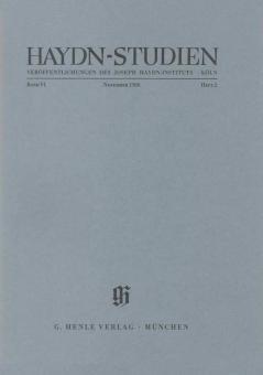 Haydn Studies Vol. 6 No. 2 