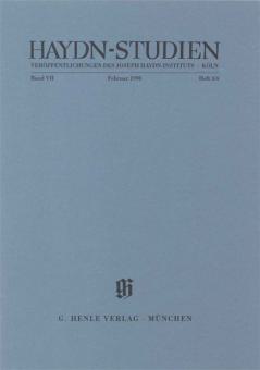 Haydn Studies Vol.7 No. 3/4 