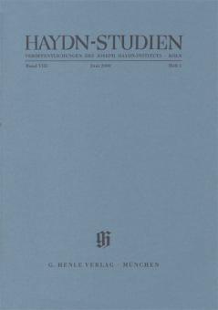 Haydn Studies Vol. 8 No. 1 