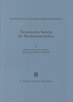 Bibliothek Franz Xaver Haberl Manuskripte BH 6001 bis BH 6949 