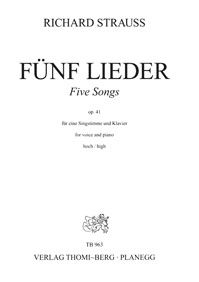 Five Songs Op. 41 