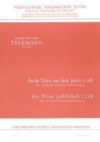 6 Trios aus dem Jahre 1718 - Nr. 4 D-Dur 