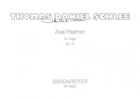 Zwei Psalmen für Orgel op. 74 Standard