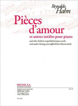 Pièces D'amour Et Autres Inédits 