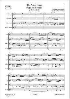 The Art of Fugue BWV1080 Fuga VII 
