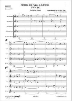 Fantasia and Fugue in C Minor BWV 562 