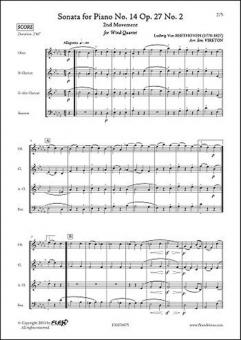 Sonata For Piano No. 14 Op. 27 No. 2 