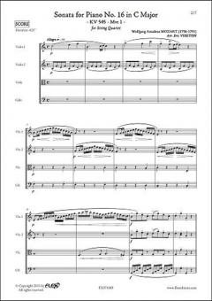 Sonata for Piano No. 16 in C Major KV 545 Movement 1 