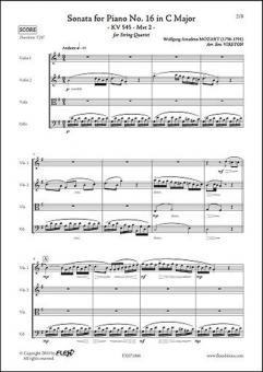 Sonata for Piano No. 16 in C Major KV 545 Movement 2 