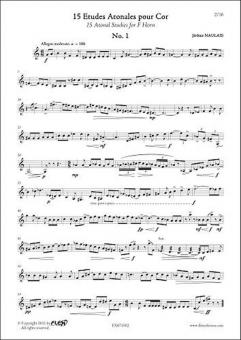 15 Atonal Studies for F Horn 