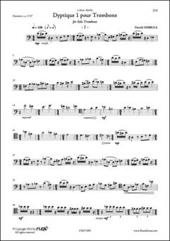 Dyptique 1 pour Trombone 