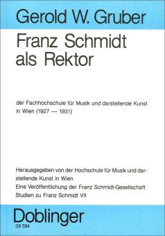 Studien zu Franz Schmidt VII 