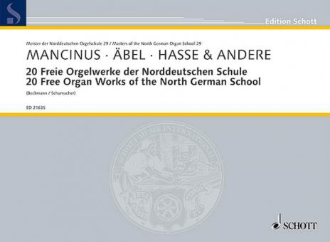 20 Free Organ Works of the North German School Standard