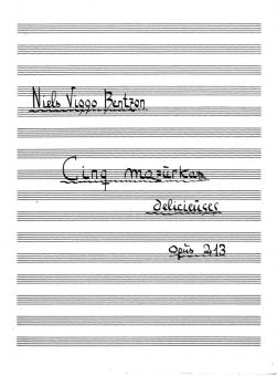 Cinq Mazurkas 