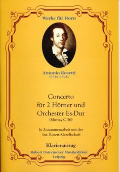 Concerto für 2 Hörner und Orchester Es-Dur (Murray C 56, Neuausgabe) 