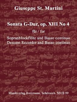 Sonata G Major op. 13 No. 4 