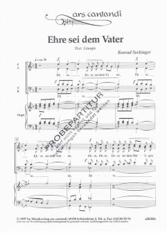Ehre sei dem Vater 
