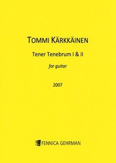 Tener Tenebrum I & II 