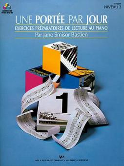 Méthode de Piano Bastien: Une Portée par Jour, Niveau 2 