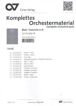 Concerto in D-Dur BWV 249 