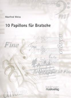 10 Papillons für Bratsche 
