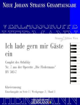 Die Fledermaus - Ich lade gern mir Gäste ein (Nr. 7) RV 503-7 