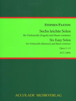 Six Easy Solos Opus 3, 1-3 