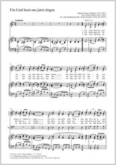 Ein Lied lasst uns jetzt singen Standard