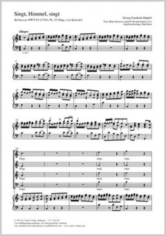 Singt, Himmel, singt Standard