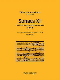 Sonata XII für Flöte, Violine und Basso continuo G-Dur 