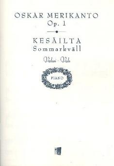 Summer Evening Waltz Op. 1 