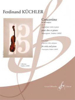 Concertino en sol majeur op. 15 