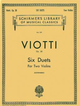 Six Duets For Two Violins Op. 20 