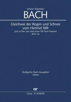 Gleichwie der Regen und Schnee vom Himmel fällt Standard