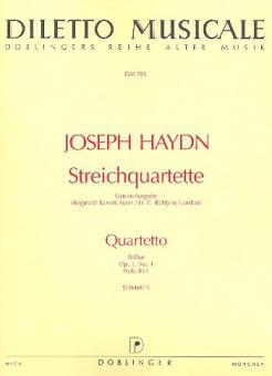 String quartet B flat major Hob. III:1 op. 1/1 