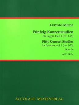 50 Concert Studies op. 26 - Volume 1 (no. 1-25) 