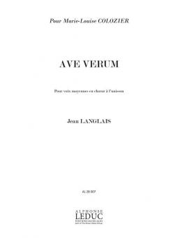 3 Prières No.1: Ave Verum 